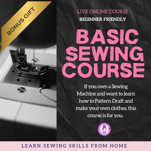 Live Online Basic Sewing Class